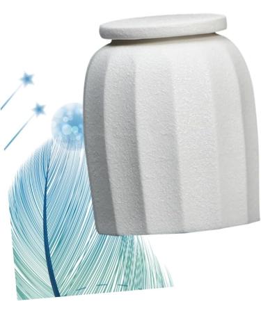 HOMSFOU Sealed Jar Tea Ceramic Jar Coffee Jar Black Pottery Travel White Teapot White 1PCS - Buy Online on GoSupps.com