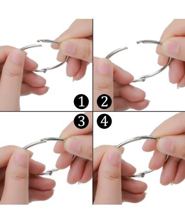Floss Organizer Bags with 2 Inch Binder Ring Clips - Embroidery Floss Storage Book Rings for Thread Flash Cards (200 Pcs) - Buy Online on GoSupps.com