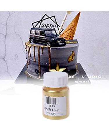 Edible Gold Glitter Powder 15g Edible Flash Glitter Golden Powder Decorating Food Cake Baking DIY Powder - Buy Online on GoSupps.com