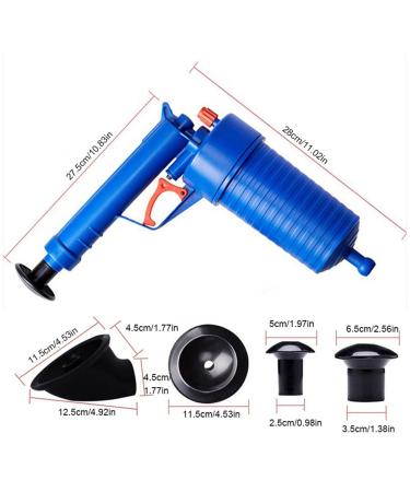 High Pressure Drain Pump Cleaner - Powerful Air Blaster Plunger Gun for Toilets & Basins | Unblock Your Kitchen & Bathroom - Buy Online on GoSupps.com