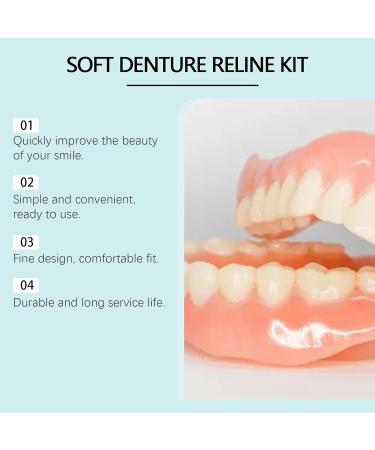 Denture Decoration Kit Natural Fit Teeth Beauty Set Easy To Use Instant Effect(2PC) - Buy Online on GoSupps.com