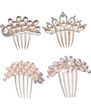 minkissy Comb Wedding Comb Headpieces hair clips for women Wire Hair bridal hair comb goody hair clips for women wedding head pin crystal needle Wedding - Buy Online on GoSupps.com