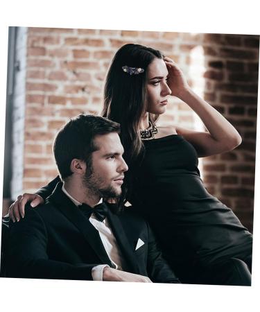 Beaupretty 1Pc spring clip hasenohren louis Rhinestone Hairpin hair barrettes for women womens barrettes for hair stylish hairpin alloy 3a dark green rhinestones Horizontal clip Miss 9X3X2CM Pattern F48-7 - Buy Online on GoSupps.com