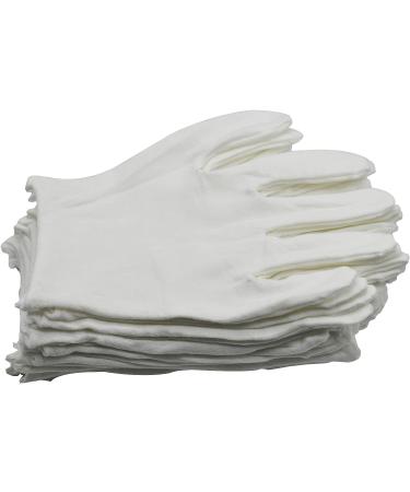 Maydahui 12 Pair White Cotton Gloves 9 inch Extra Large Size for Cosmetic Moisturizing Coin Jewelry Inspection Performance Driving Watch Repair Work Lining - Buy Online on GoSupps.com