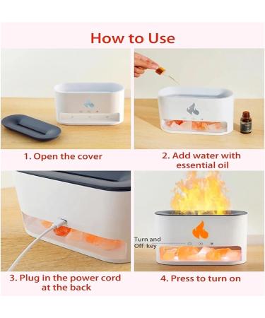 Volcano Diffuser - 250ml Essential Oil & Himalayan Salt Lamp | 7 Colors Timer & Auto-Off | Transform Your Space with Aromatherapy - Buy Online on GoSupps.com