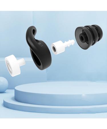 Erhigher Durable Silicone Earplugs Peaceful Noise Reduction 1 Set for Effective Soft Reusable Ear Plugs Sleep Quiet Environment Ideal Home Black A A Black - Buy Online on GoSupps.com