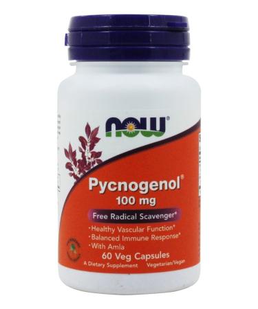 NOW Foods - Pycnogenol 100 mg. - 60 Vegetarian Capsules