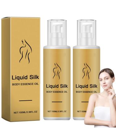 Silk Body Essence Oil - Liquid Silk Body Essence Oil, 100 ml Silk Body Oil, Anti-Wrinkle Body Oil, Deeply Hydrating Body Oil, Anti Wrinkle Firming Skin, Firming Extract Body Lotion for Women Dry Skin