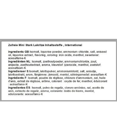 250 g strong sugar-free licorice with menthol in mini form - Buy Online on GoSupps.com