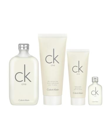 Calvin Klein CK One Eau de Toilette Citrus Unisex Fragrance With Notes of Green Tea Bergamot Cardamom Violet & Amber Luxury Unisex Perfumes Long Lasting Fragrance 4piece set(6.7floz.+6.7floz.+3.3floz.+0.5floz.) - Buy Online on GoSupps.com