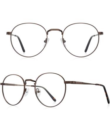 Round Reading Glasses for Women & Men | Vintage Retro Blue Light Blocking | 2.0x Computer Readers - Stylish & Comfortable - Buy Online on GoSupps.com