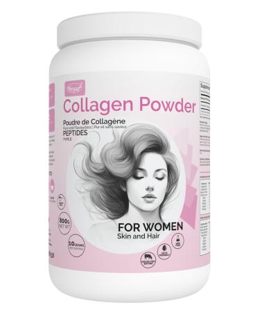 VORST Collagen Powder for Women's Skin and Hair 800G | Grass Fed Bovine | Peptides Type 2 Supplement | Halal | Alternative to Marine Collagen