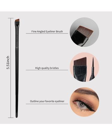 3PCS Erinde Eye Makeup Gel Eyeliner Brushes Set - Fine Angled, Ultra Fine Bent, Angled Eye Define Brushes - Synthetic Bristles Makeup Tool Kit - Buy Online on GoSupps.com