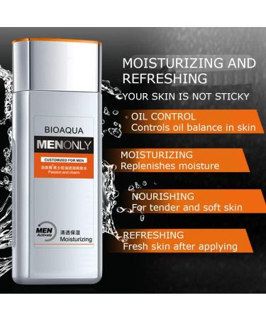 BIOAQUA Hydra Pure & Matte Moisturizing Face Lotion Toner for Men | Oil Control - 130ml - International Shipping Available - Buy Online on GoSupps.com