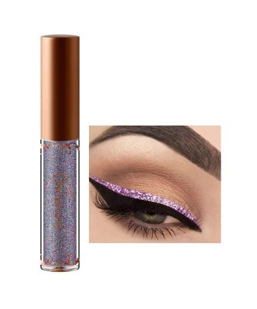 Eye make up liquid 12 eyeliner colors with diamond glitter and glitter metallic eyeliner for the eyes (6#)