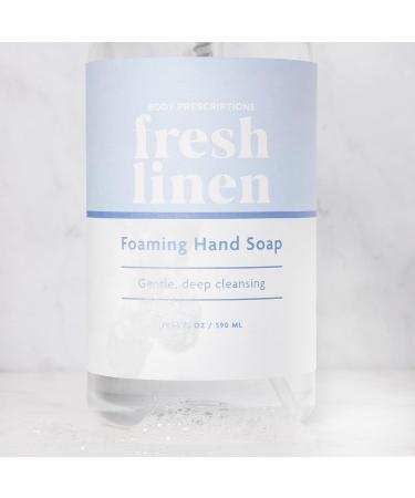 Body Prescriptions Fresh Linen Foaming Hand Soap - 590 ML for Gentle Deep Cleansing - Buy Online on GoSupps.com