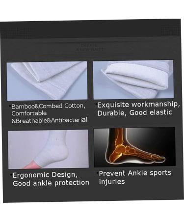 Beautybigbang Bamboo Compression Socks - Anti-Fatigue & Pain Relief for Neuropathy Ankle Swelling Better Circulation - 3 Pairs - Buy Online on GoSupps.com