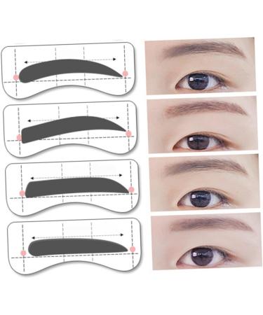 Ipetboom Kits 64 Pairs 8 Eyeshadow Eyebrow Stencils Eyebrow Makeup Tools Mold Tracking Device Eyebrow Trimming Eyebrow Stickers mediumx2pcs As Shownx2pcs - Buy Online on GoSupps.com