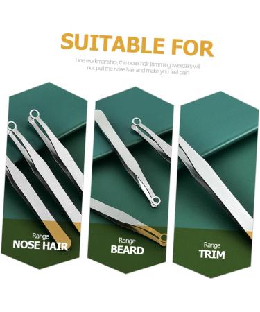 NOLITOY Round Nose Hair Clip Set - Stainless Steel Nose Hair Grooming Tool for Men & Women | Safe & Effective Nose Hair Remover - Buy Online on GoSupps.com