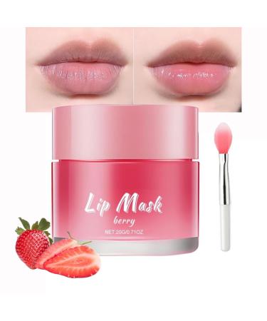 Overnight Lip Mask Lip Butter Balm: 24hrs Hydrating Repair Treatment Lip Sleeping Mask-Shea Cocoa Seed Butter/Olive Oil/Beeswax for Chapped Dry Lips Care/Moisturizer - Fade Lip Lines