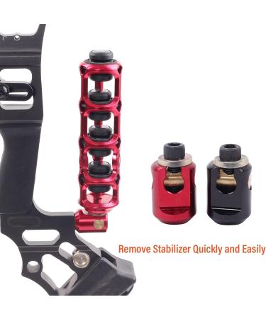 SOPOGER Bow Stabilizer Quick Disconnect Double Joint Archery Shock Absorber Connector - Buy Online on GoSupps.com