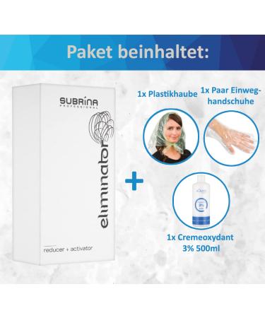 Eliminator Hair Color Remover + 3% Cream Oxide Developer 500ml | Gentle Formula for Safe Removal of Artificial Color Pigments | Paraben-Free & No Bleaching Agents - Buy Online on GoSupps.com