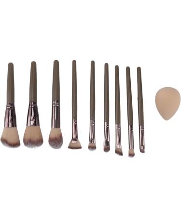 Synthetic Makeup Brushes Sponge 9 Piece Brush Set Soft with Storage Box for Home - Buy Online on GoSupps.com
