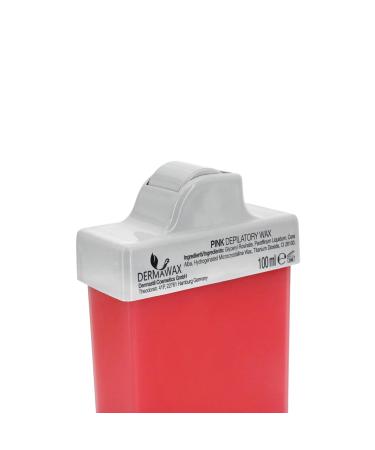 Dermawax 6x 100ml Pink Roll-On Warm Wax Cartridges for Hair Removal Perfect for Upper Lip & Eyebrow Waxing | International Shipping Available - Buy Online on GoSupps.com