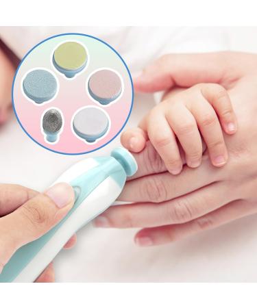 Qunlions Life 12pc Baby Nail File Pads - Electric Nail Trimmer Replacement Heads (Blue) - Buy Online on GoSupps.com