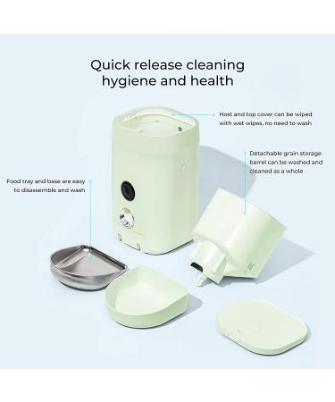 DOGNESS Automatic Cat Feeder with Camera | 1080P HD Video | Night Vision | WiFi | 2-Way Audio | Motion & Sound Alerts | Cat Food Dispenser - Buy Online on GoSupps.com