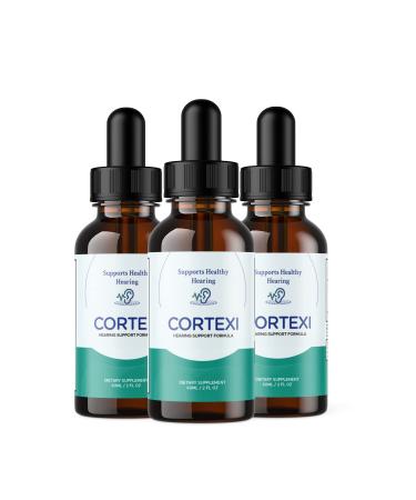 Minyoutia Cortexi Hearing Support Drops - Helps with Eardrum Health Promotes Auditory Clarity Supports Healthy Hearing & 20/20 Hearing - Cortexi Hearing Support Supplement (3 Pack) 3.0 Fl Oz