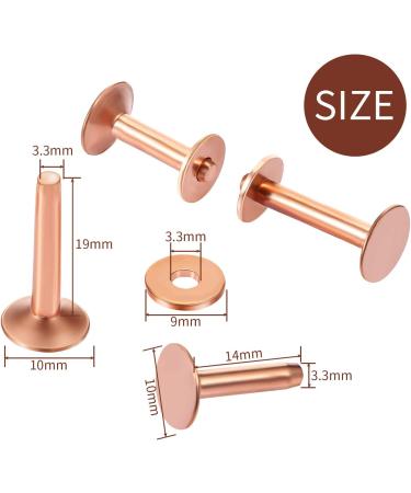 Red Copper Rivet and Burr Setter Tool Kit for Leather DIY Crafts - Buy Online on GoSupps.com