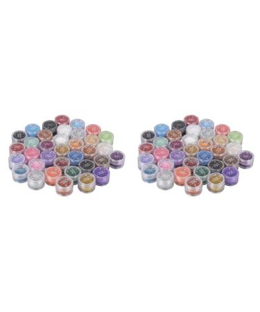 TOVINANNA 60 Pcs Loose Eyeshadow Glitter Eyeshadow Pigments Sequins Powder Eye Shadow