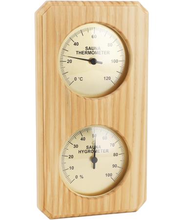 Buy 2-in-1 Sauna Thermometer & Hygrometer - Premium Wood & Copper Design for Bathroom | International Shipping - Buy Online on GoSupps.com