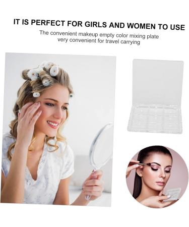 Ipetboom 20 Pcs Eye Shadow Box Eyeshadow Blush Powder Case Makeup Organizer Case Travel Compartment Platen 8x8cmx5pcs Transparent Colorx5pcs - Buy Online on GoSupps.com