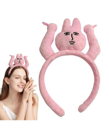 Headband For Hair | Hairband Clip Grabs Hair Rabbit Stuffed Animal Toy Rabbit Hair Clip Funny Rabbit Stuffed Animal Toy Hair For Boys Girls Halloween Accessories