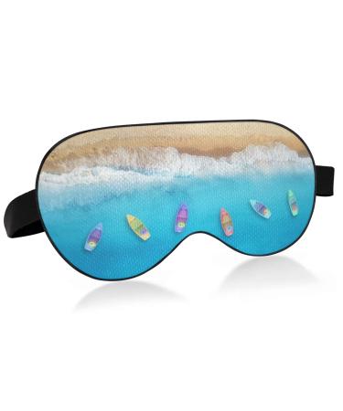 xigua Breathable Sleeping Eyes Mask Cool Feeling Eye Sleep Cover for Summer Rest Elastic Contoured Blindfold for Women & Men Travel Beach Seacoast Boats