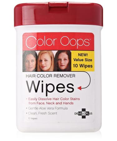 Color Oops Hair Color Remover Wipes 10 ea (Pack of 4)