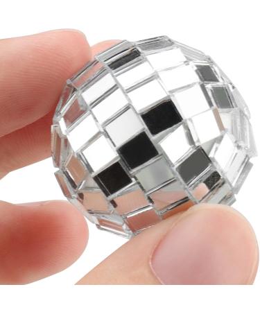 SEUNMUK 50 Pcs 1.18 Inch / 3cm Silver Disco Ball Cake Toppers Disco 4D Ball Cupcake Picks Disco Theme Cake Decorations For Graduation Birthday Party Wedding - Buy Online on GoSupps.com