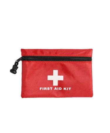 Red First Aid Bag Empty First Aid Kit Empty Waterproof First Aid Pouch Small Mini for First Aid Kits Pack Emergency Hiking Backpacking Camping Travel Car Cycling (Red  6x4.3Inch) Red 5.9x4.3 Inch (Pack of 1)