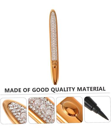 FOMIYES 3pcs Self Adhesive Mascara Liquid Eyeliner Makeup Black Self-adhesive Eye Liner Cosmetics Make up 1 count (Pack of 1) Goldenx3pcs - Buy Online on GoSupps.com