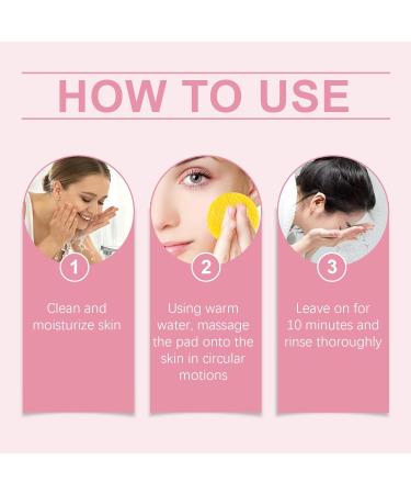 Turmeric Kojic Acid Cleansing Pads - Deep Exfoliating Face Cleansing for Radiant Skin (Pink - Buy Online on GoSupps.com