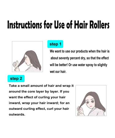 12PCS Heatless Roller Hair Curlers for Bangs - Create Natural Curly Hairstyle - Blue - Buy Online on GoSupps.com