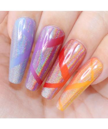 Daily Charme Holographic Cateye Magnetic Nail Chrome Powder - 1g | 3-in-1 Pigment for Stunning Rainbow Cat Eye Effect | DIY & Salon Manicure (Holographic Silver - Buy Online on GoSupps.com