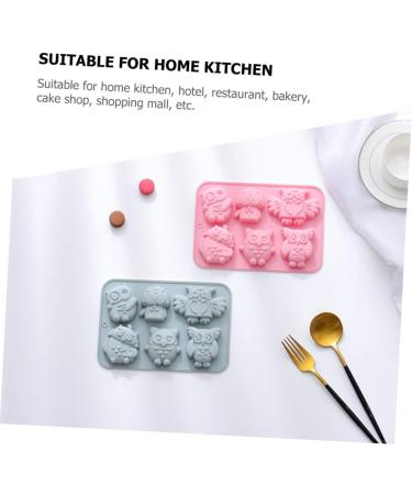 Ciieeo 2 Pcs Baking Cake Mold Candy Gummy Ice Cube Molds 3D Gummies Ice Cube Silicone Molds Cake Baking Mold Mini Cupcakes Crayon Mold Owl Baking Mold Silica Gel Chocolate Cake Machine 19.9x13.8cm Blue - Buy Online on GoSupps.com
