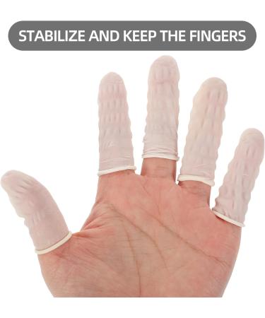 OSALADI 100Pcs Gel Finger Cots - Silicone Finger Protectors for Cracking Corns Blisters & Calluses - White - Buy Online on GoSupps.com