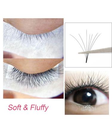 Nagaraku Easy Fans Eyelash Extensions - 3 Layers Mixed Length Self-Fan Self-Blooming 0.03 C Curl (9-11-13mm) - Rapid Soft Pre-Glued False Eyelashes for International Shipping - Buy Online on GoSupps.com