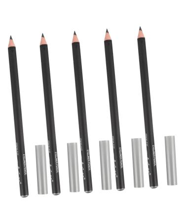 Hemobllo Lot De 12 Crayons Eyeliner Noirs Taille Standard Imperm ables Pointe Ultra-fine Crayons Contour Des Yeux Pour Filles Accessoire Maquillage Quotidien Bois Naturel