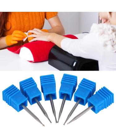 6pcs Tungsten Steel Electric Nail Art Drill Heads | Manicure Grinding Tools - 1.4mm - Buy Online on GoSupps.com