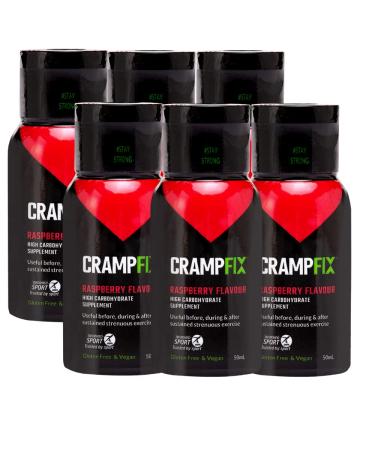Drink Shot Prevents and Relieves Muscle Cramps Leg Calf Hamstring Cramps Pack of 6 Bottles Multi Serve Squeeze Bottles All Natural Raspberry